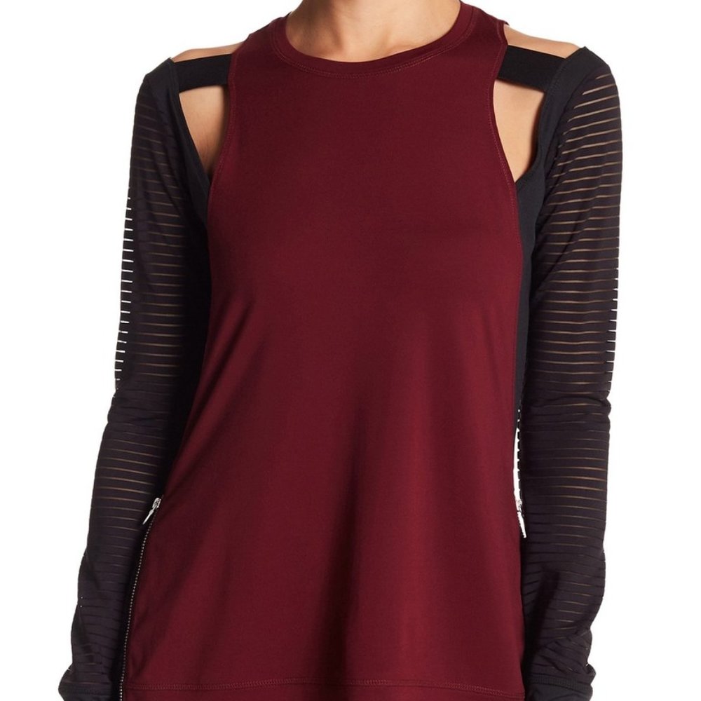 Lukka Lux Active Cut Out Contrast Tee  - XSmall
